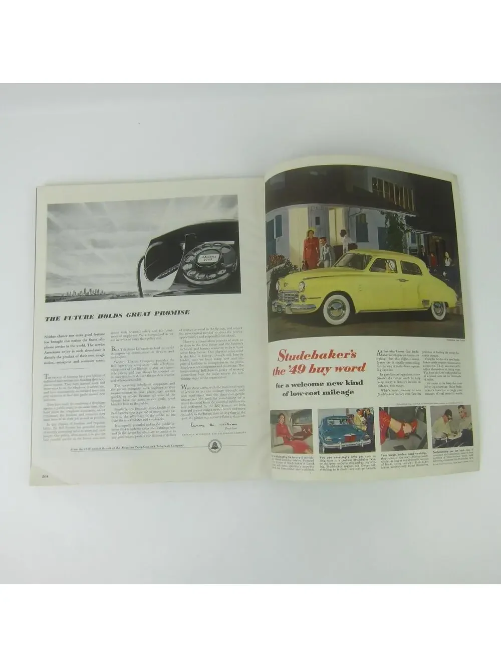 Vintage FORTUNE Magazine May 1949 Arthur Lidov Cover Chrysler Lincoln Ford Ads